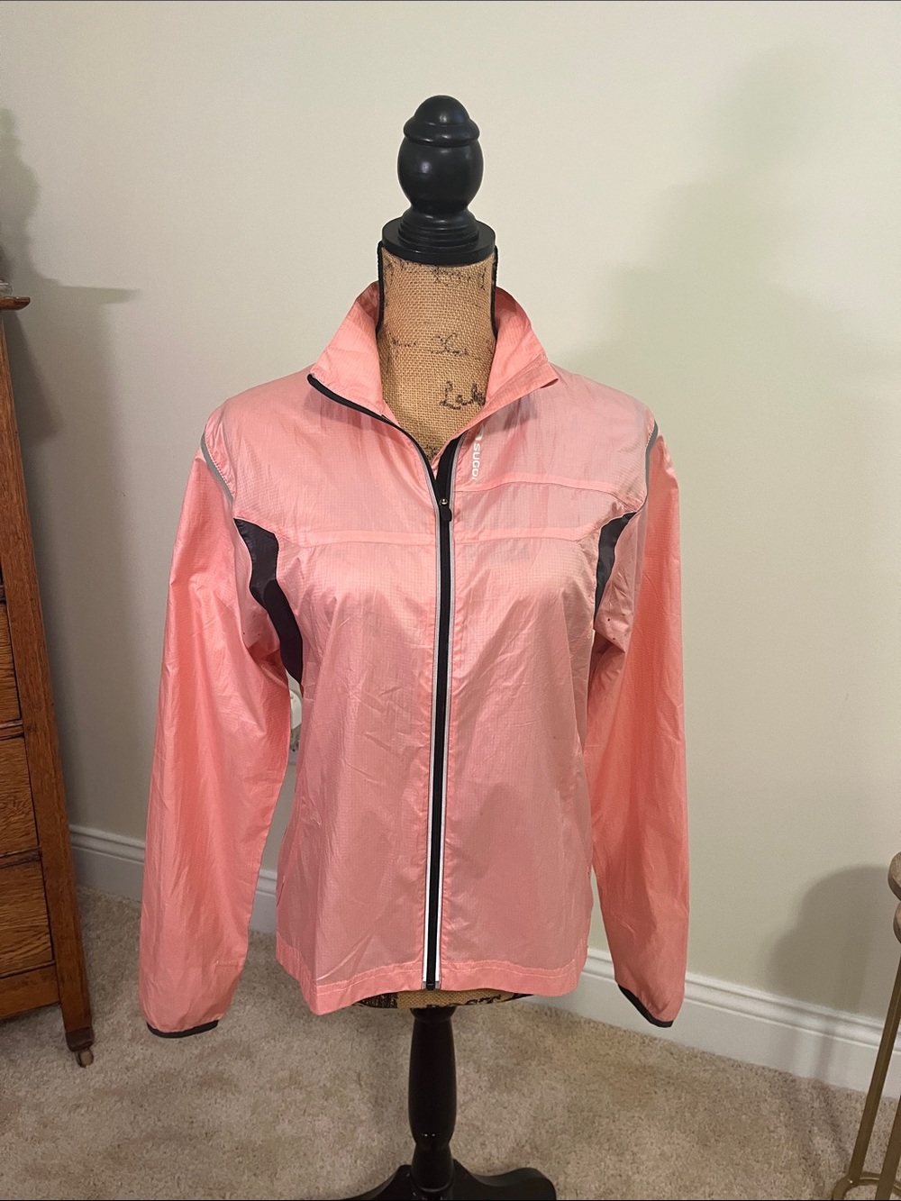 SUGOI Pink Women's Bike Jacket with Black Accents